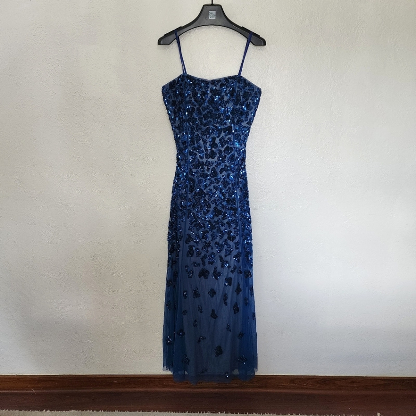 Cache Women's Navy Blue Strapless Formal Dress Gown Size 10 New With Tags